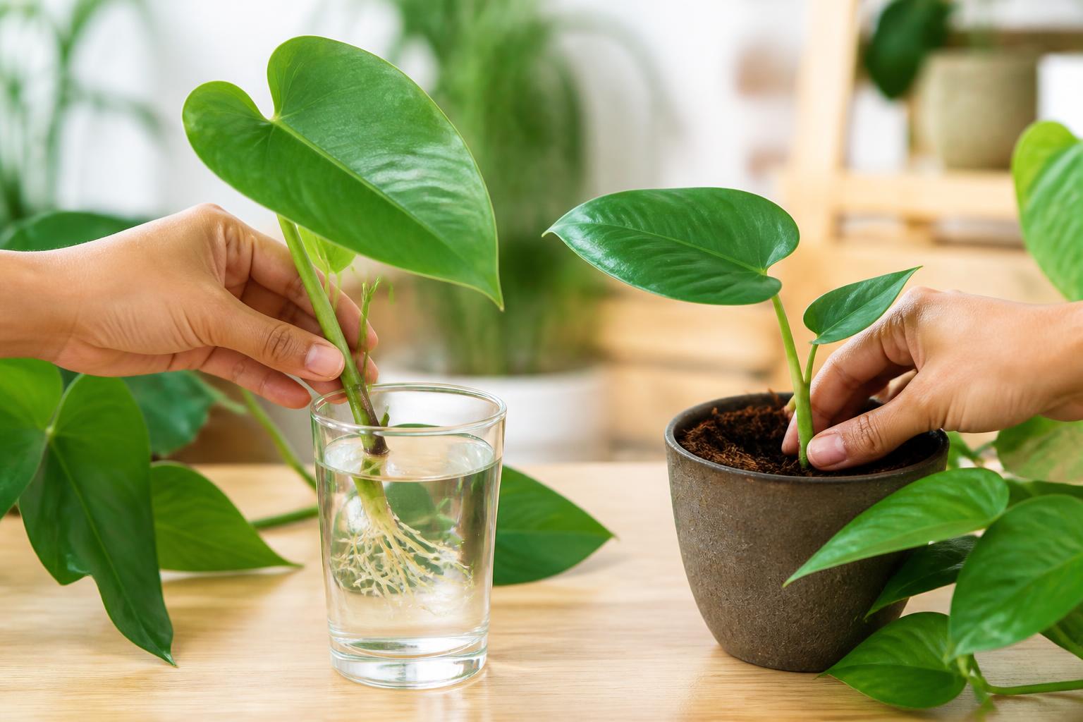 découvrez comment faire une bouture de philodendron en choisissant entre la méthode à l'eau ou à la terre, avec des conseils pratiques pour réussir facilement votre propagation.