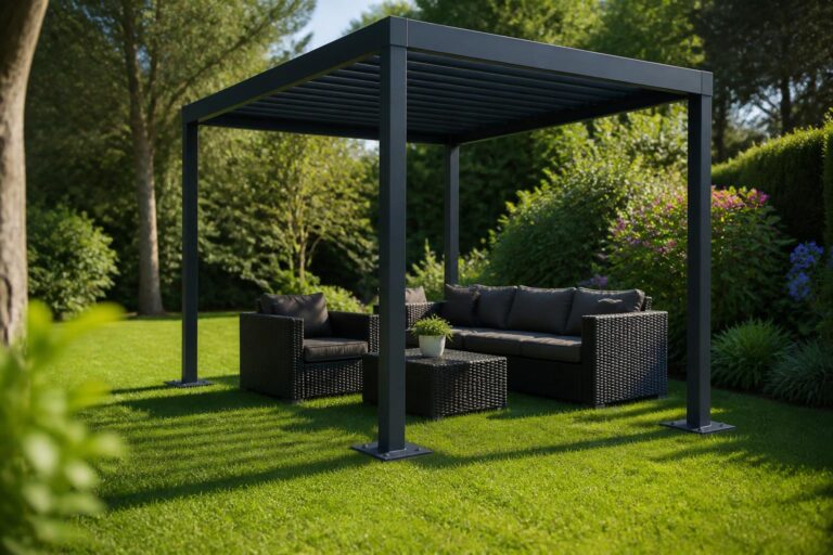 découvrez comment installer une pergola dans l'herbe en préservant l'état de votre jardin grâce à des techniques simples et efficaces.