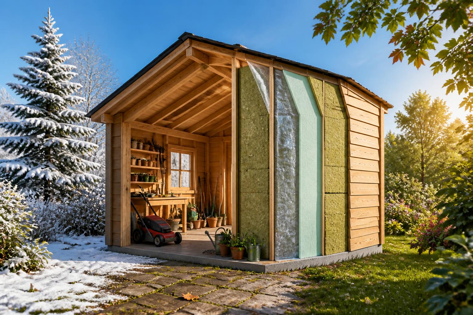 découvrez comment isoler efficacement votre abri de jardin pour le protéger du froid en hiver et de la chaleur en été, et profiter d'un espace confortable toute l'année.
