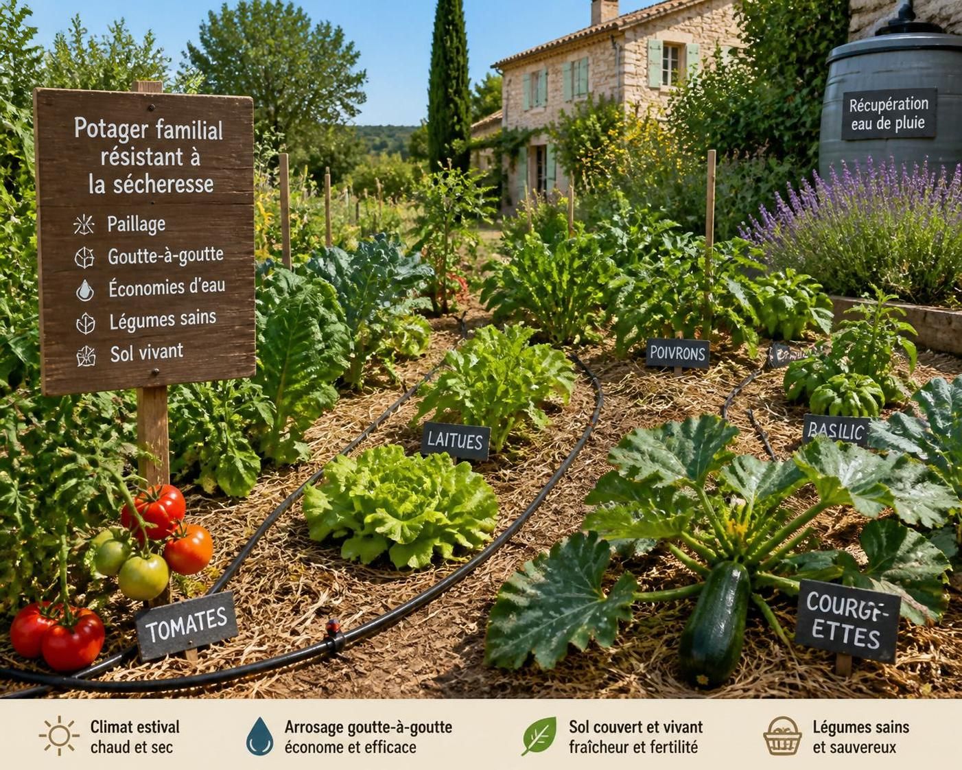 découvrez des méthodes d’arrosage efficaces pour préserver votre potager durant la sécheresse et assurer une récolte abondante malgré le manque d'eau.