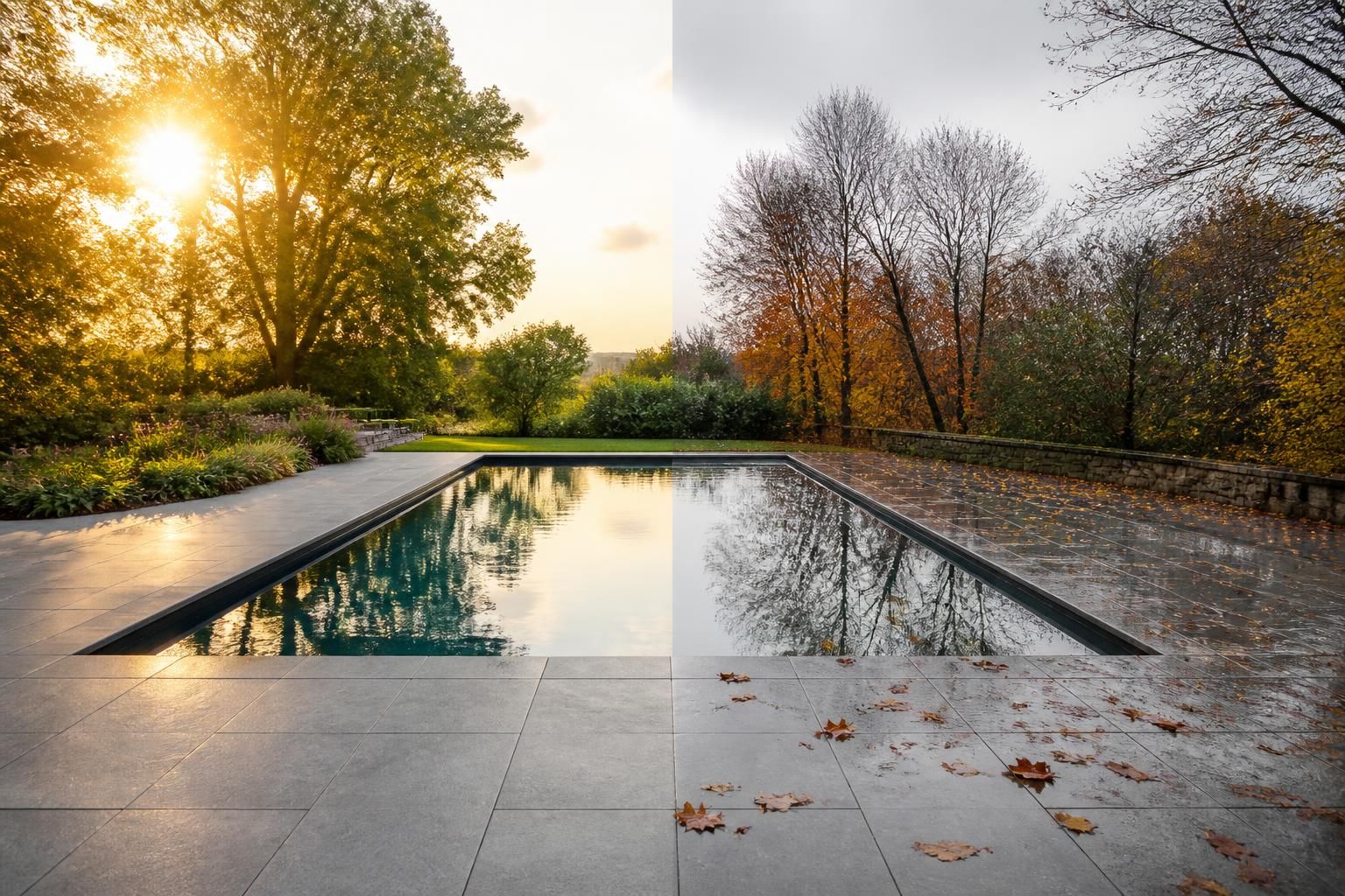 découvrez pourquoi le carrelage gris est le choix parfait pour votre piscine, alliant esthétique et résistance face aux défis saisonniers comme les variations de température et l'humidité.