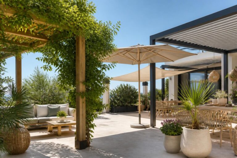 découvrez 4 solutions astucieuses et élégantes pour créer de l’ombre sur votre terrasse et profiter d’un espace extérieur frais et agréable cet été.