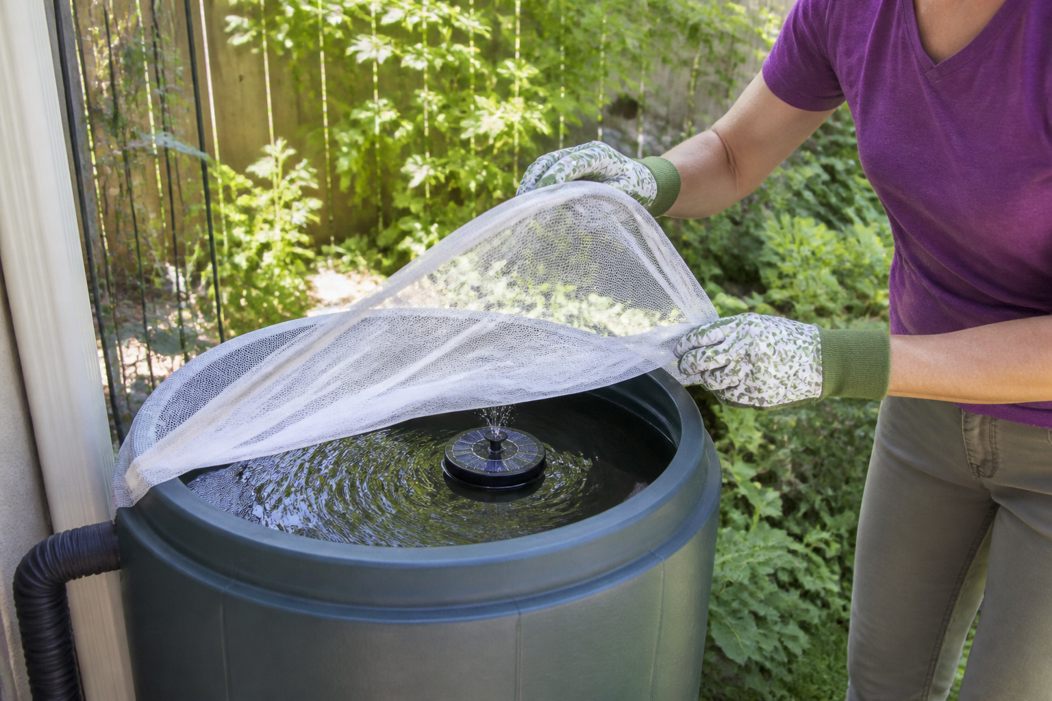 Comment éliminer les larves de moustiques dans un récupérateur d'eau ?