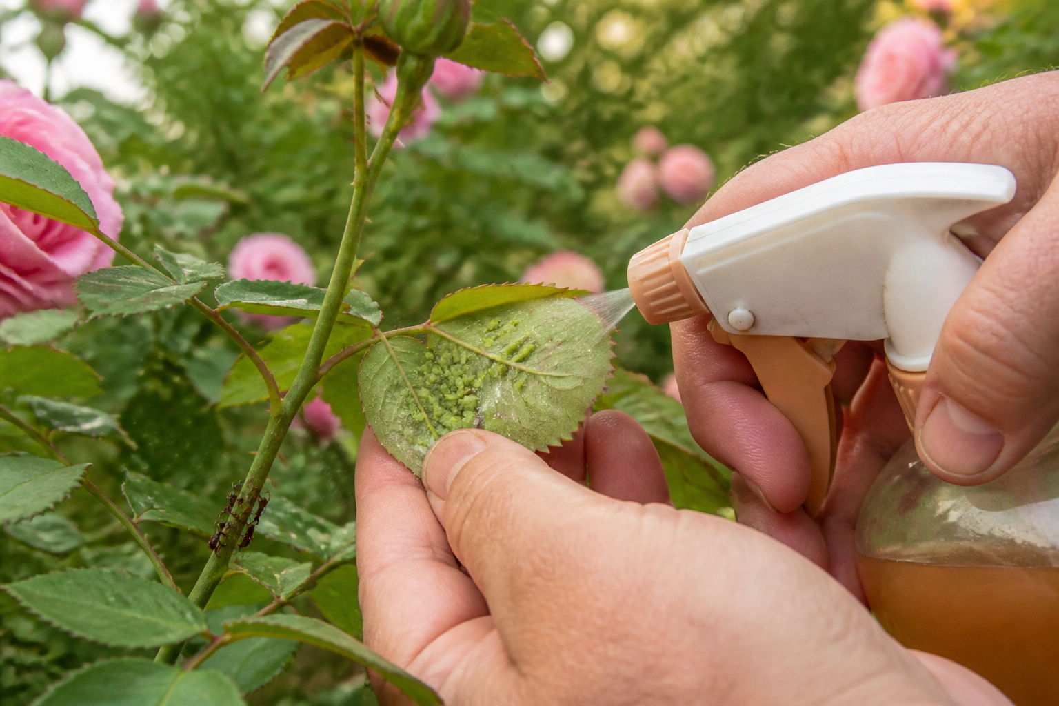 Pucerons sur rosiers : la décoction maison qui fait fuir les indésirables