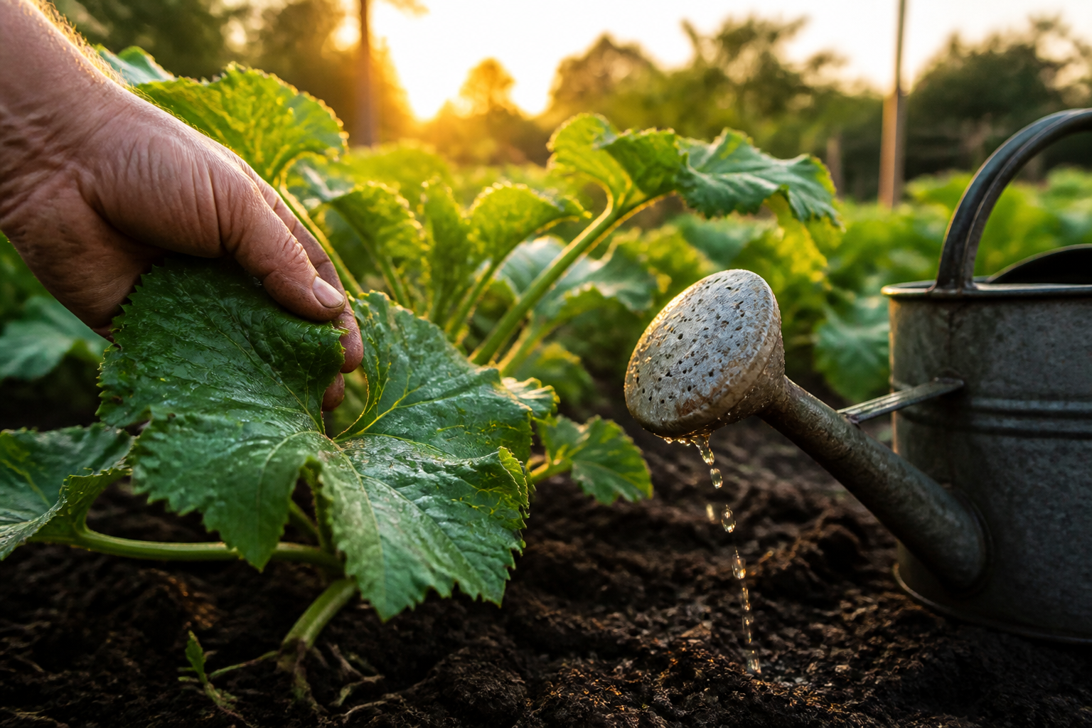 Quel est le meilleur moment pour arroser les courgettes ? Le conseil du maraîcher