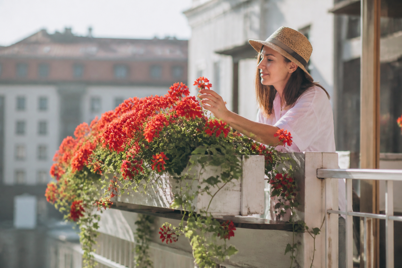 Quel géranium retombant choisir pour un balcon fleuri tout l'été ?