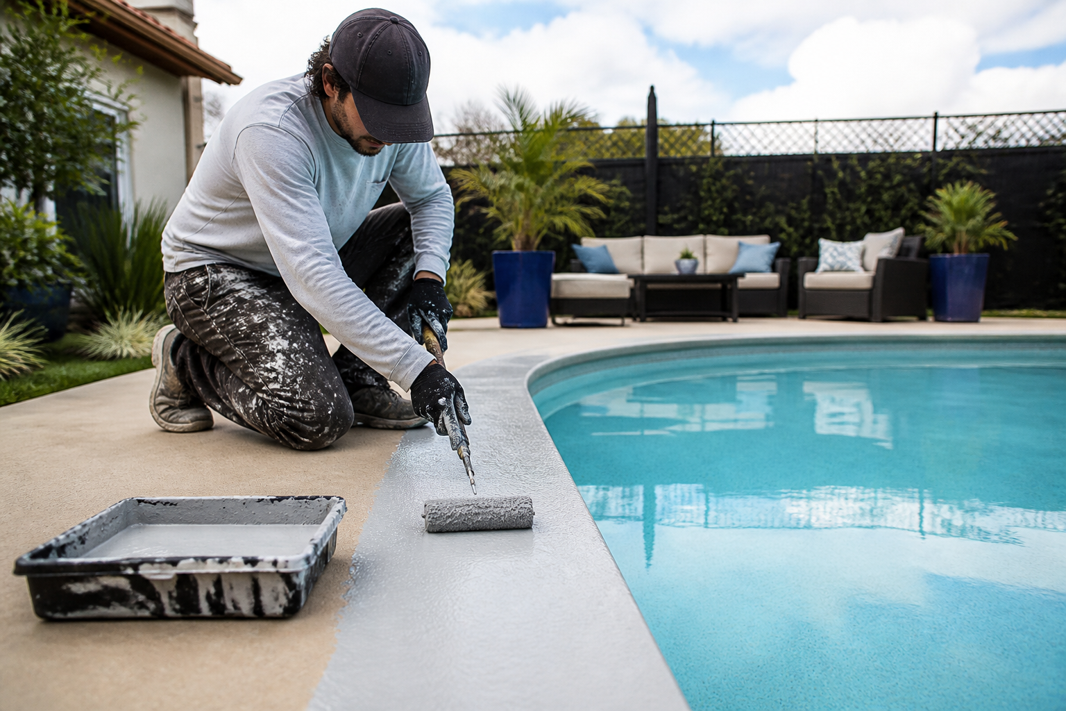 Quelle peinture choisir pour les abords de piscine : le guide pour un résultat durable