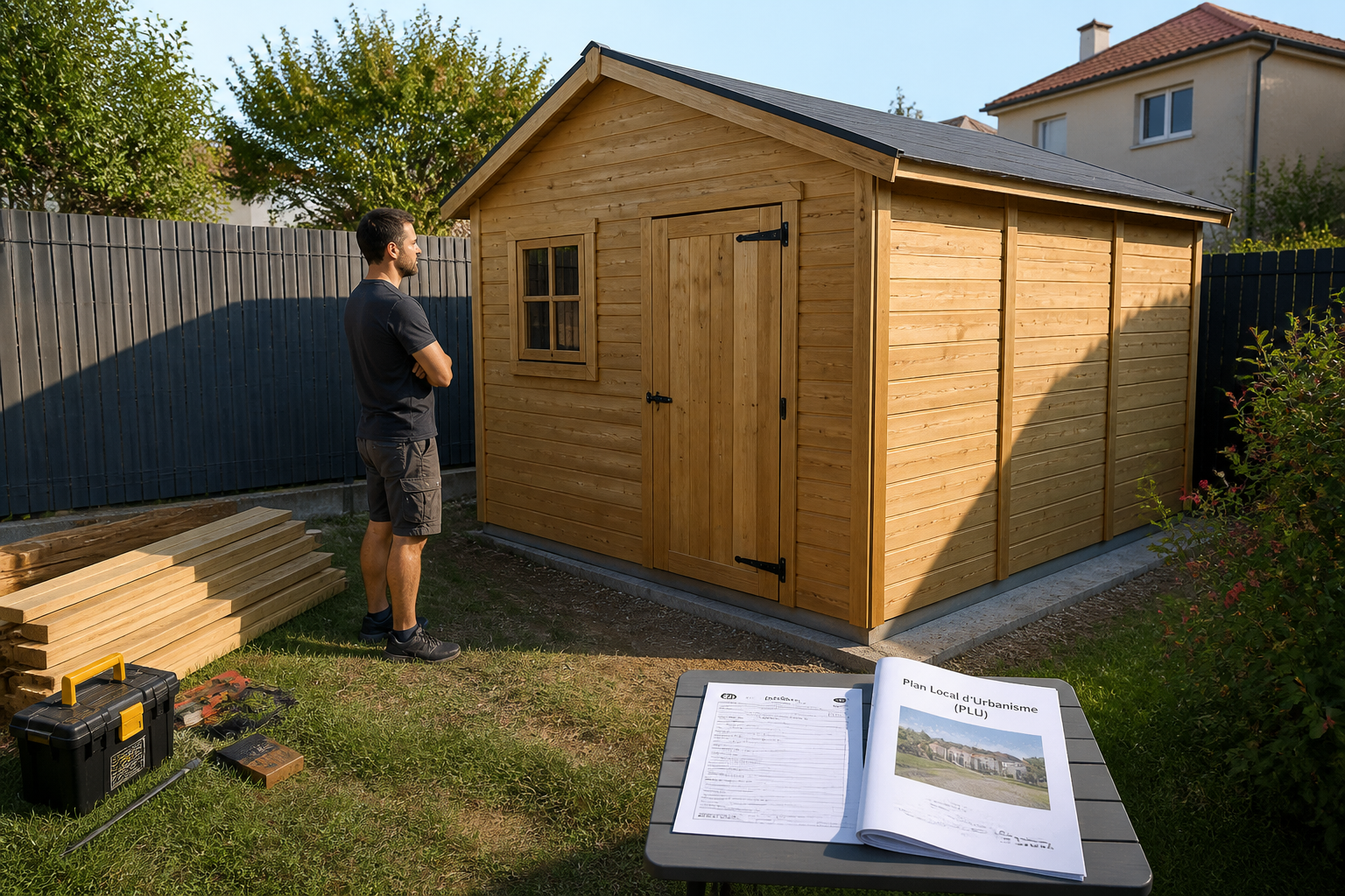 Abri de jardin 15 m² : démarches, usages possibles et erreurs de choix