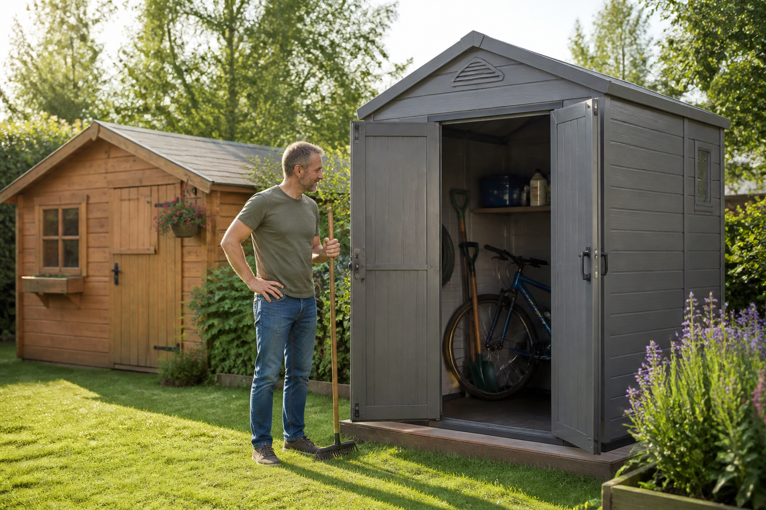 Abri de jardin en résine : est-ce vraiment plus pratique que le bois ?