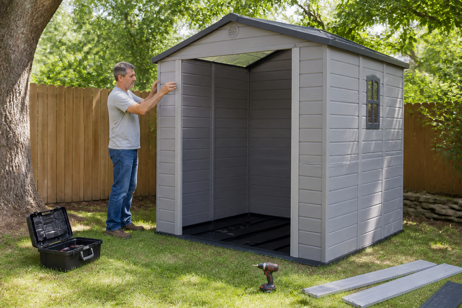 Abri de jardin en résine : est-ce vraiment plus pratique que le bois ?