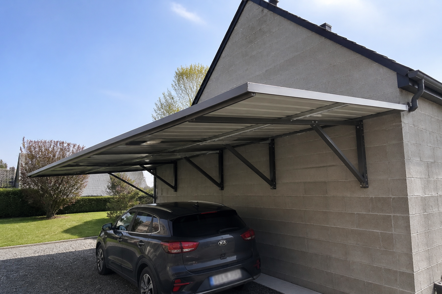 Carport adossé : ce qu’il faut vérifier avant de le fixer à la maison
