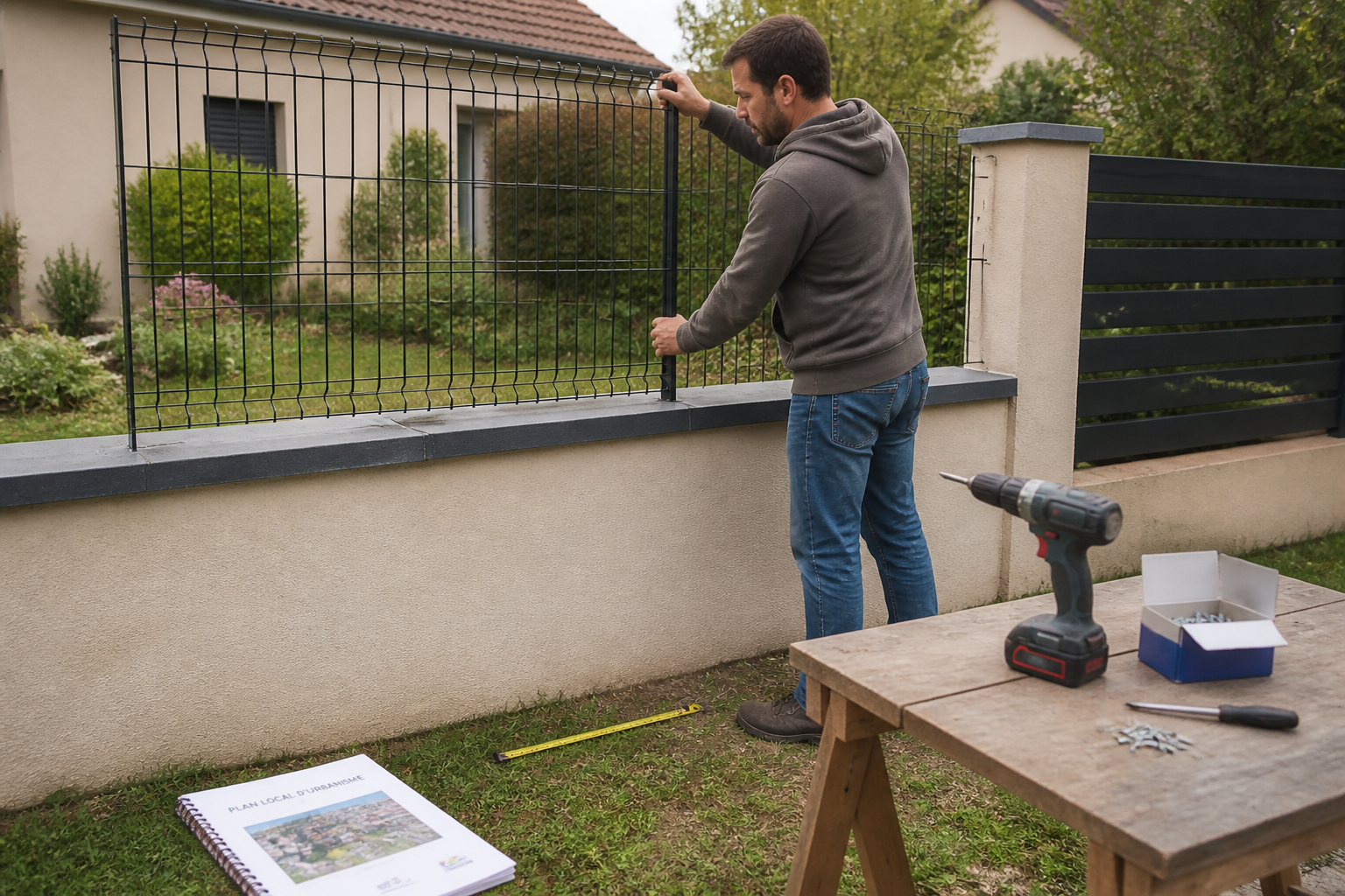 Clôture jardin sur muret : les règles et solutions techniques à connaître
