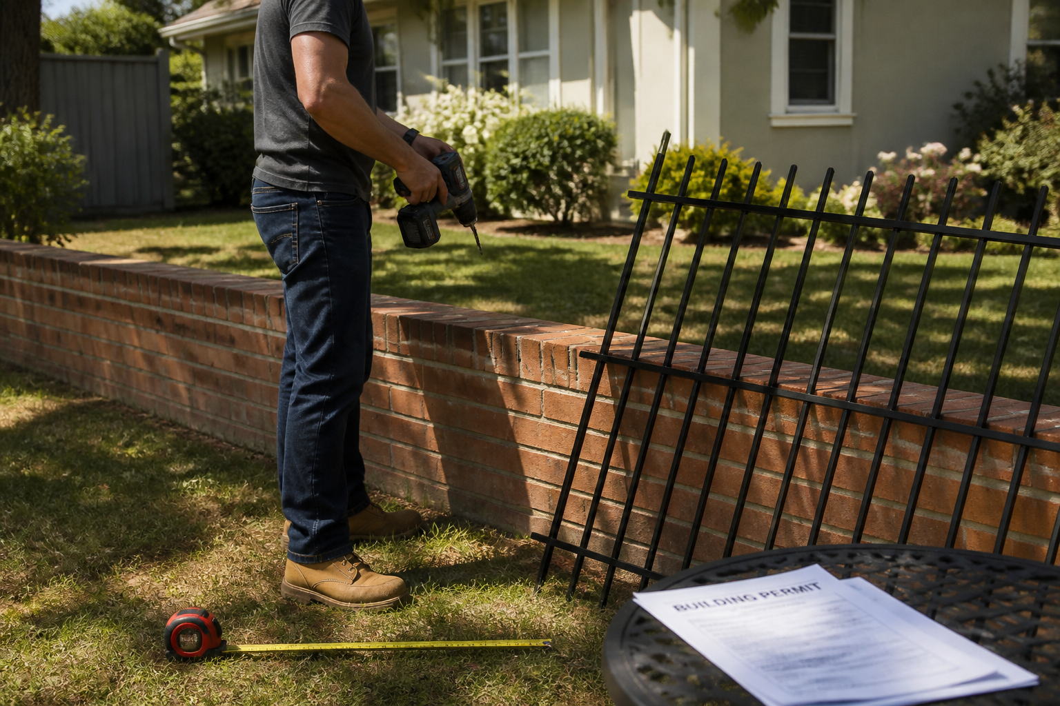 Clôture jardin sur muret : les règles et solutions techniques à connaître