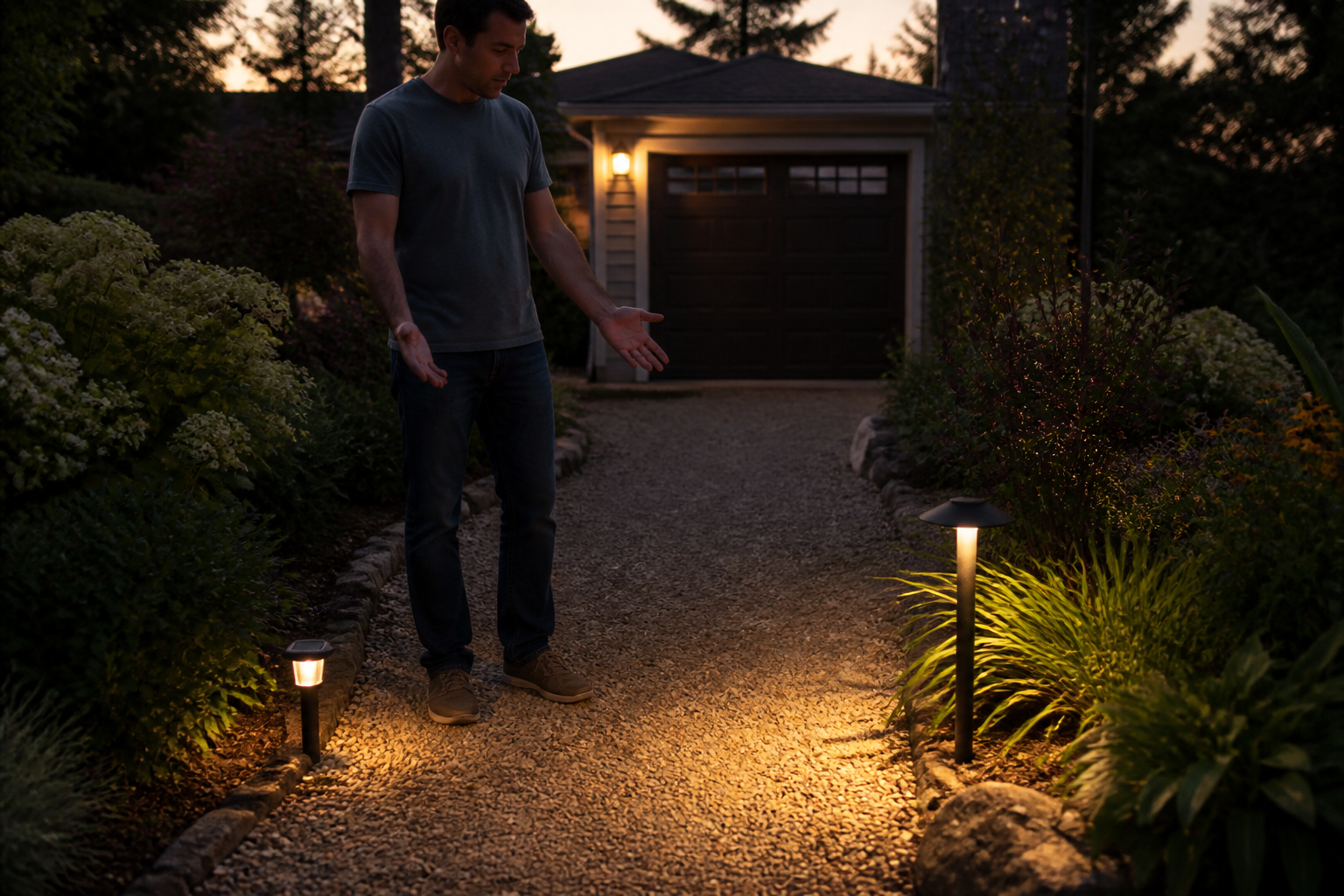 Éclairage d’allée de jardin : solaire, LED ou basse tension, que choisir ?