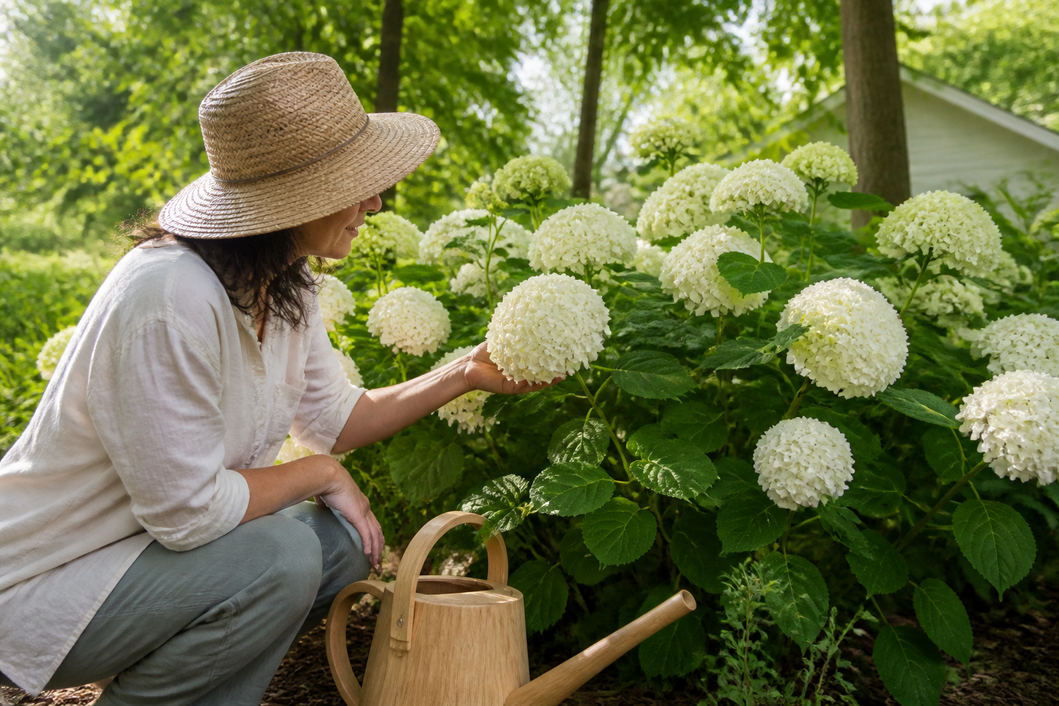 Hortensia blanc : comment garder une floraison lumineuse tout l’été