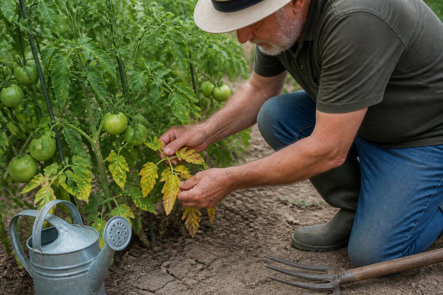 Maladie tomate feuille jaune : causes probables et solutions rapides