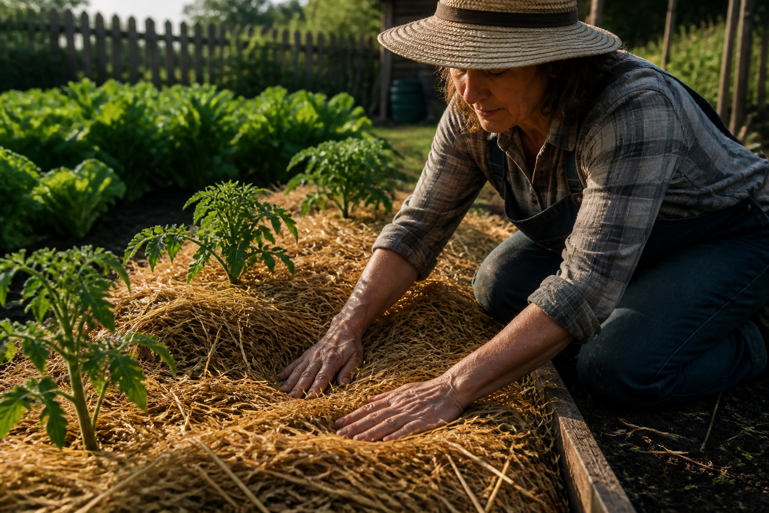 Miscanthus en paillage : avantages au potager et au jardin d’ornement