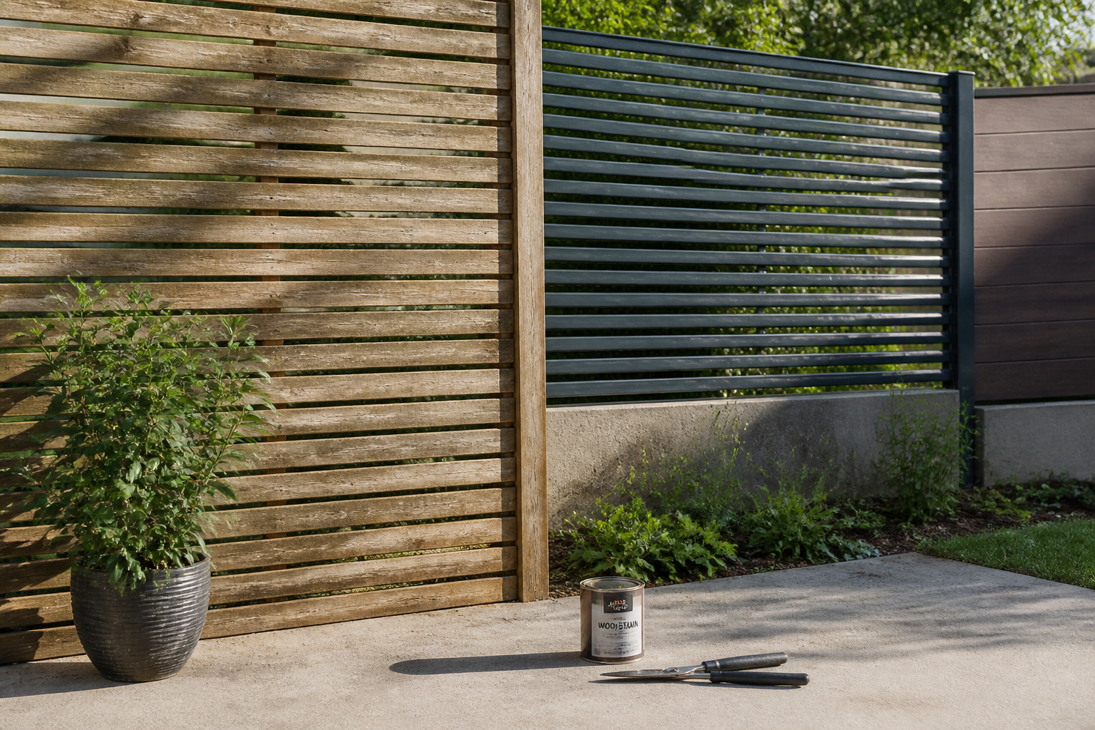 Panneau brise-vue jardin : bois, alu ou composite, que choisir ?