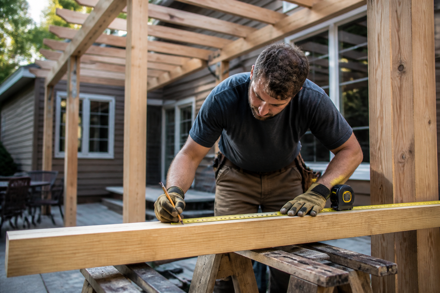 Pergola bois faite maison : étapes clés pour un résultat solide