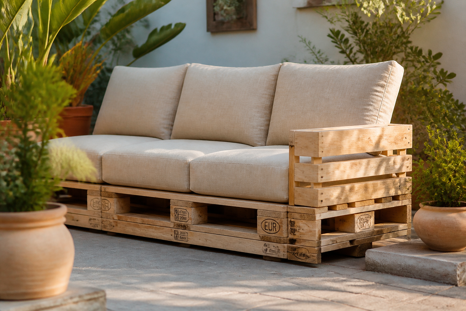 Salon de jardin en palettes : comment le fabriquer sans effet bricolage raté
