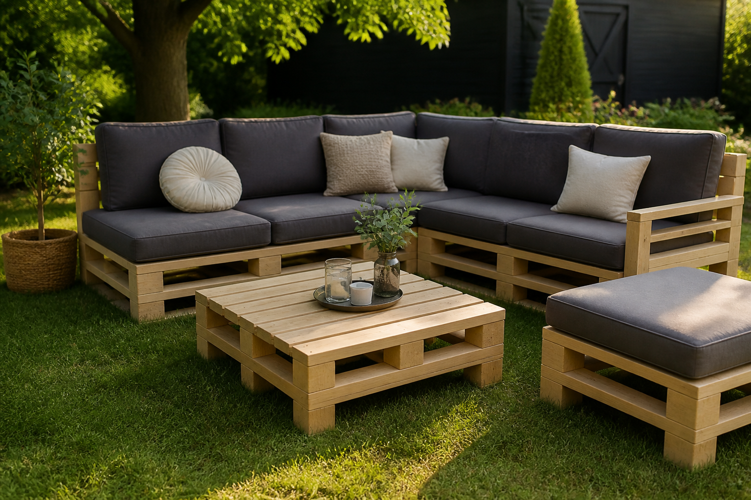 Salon de jardin en palettes : comment le fabriquer sans effet bricolage raté