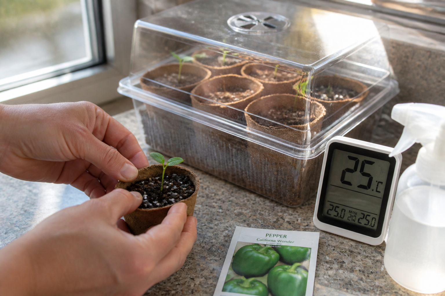Semis de poivrons : calendrier et méthode pour des plants vigoureux