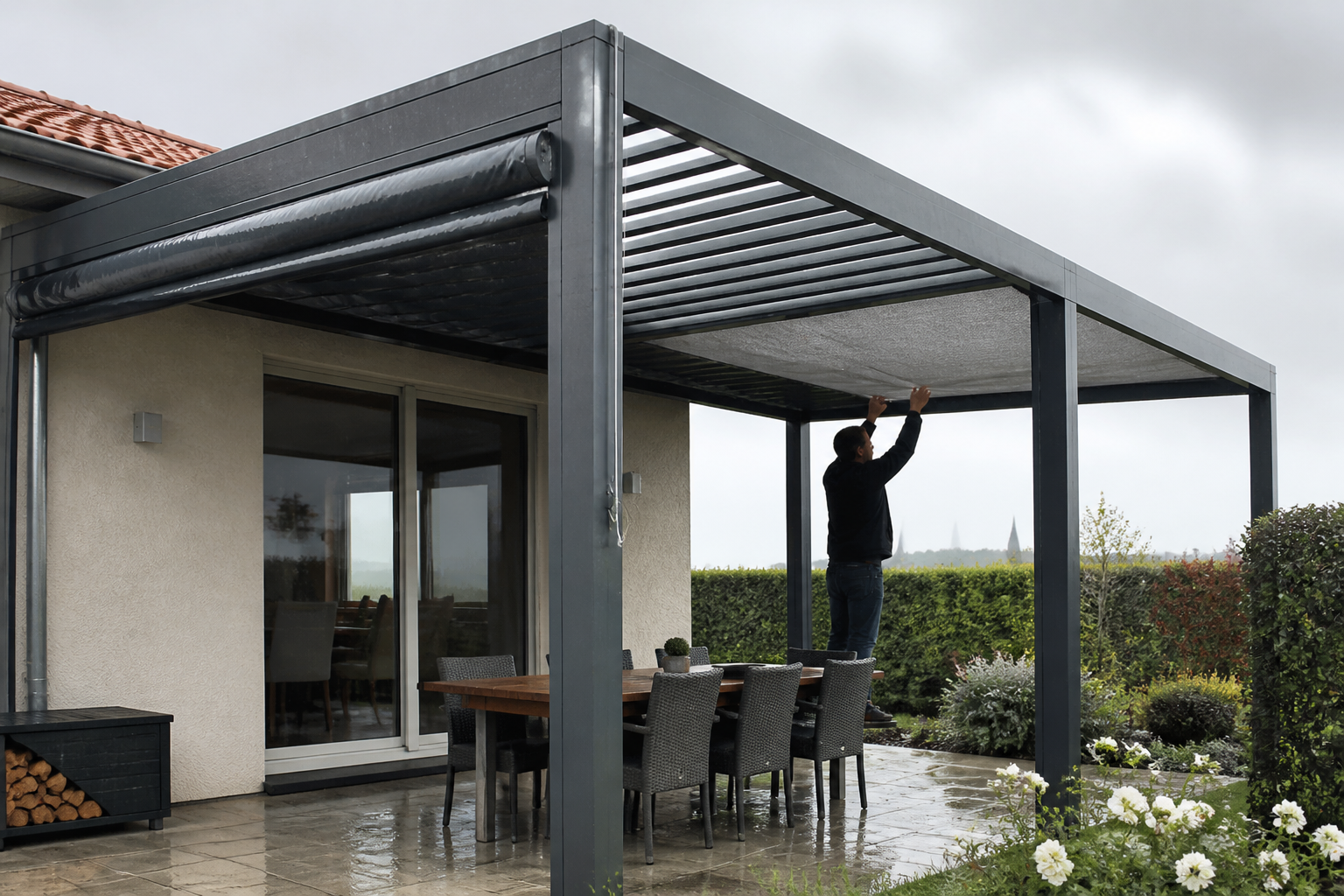 Toile pour pergola : comment choisir la bonne matière contre soleil et pluie